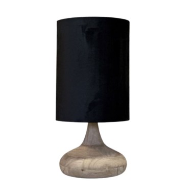 Lámpara velvet, negra