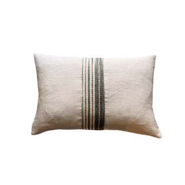 Cojín stripe TALI aqua