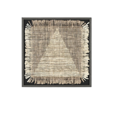 Cuadro yute moderno negro