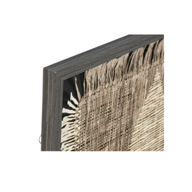 Cuadro yute moderno negro